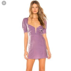 For Love & Lemons Viva Velvet mini dress